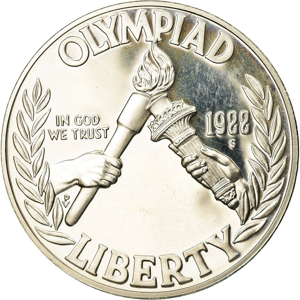 Coin, United States, Dollar, 1988, San Francisco, AU(55-58), Silver, KM 222