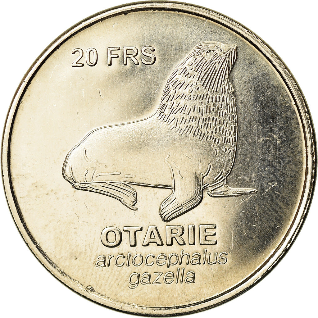 Coin, FRENCH COLONIES, 20 Francs, 2011, AU(55-58), Nickel
