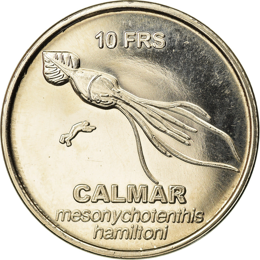 Coin, FRENCH COLONIES, 10 Francs, 2011, AU(55-58), Nickel