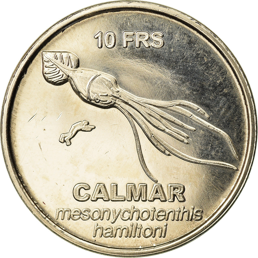 Coin, FRENCH COLONIES, 10 Francs, 2011, AU(55-58), Nickel