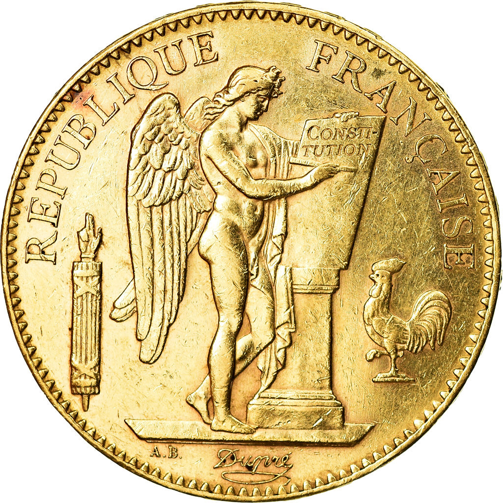 Coin, France, Génie, 100 Francs, 1900, Paris, AU(50-53), Gold, KM:832