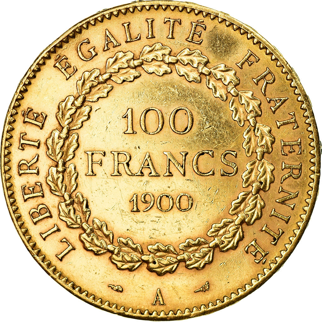 Coin, France, Génie, 100 Francs, 1900, Paris, AU(50-53), Gold, KM:832
