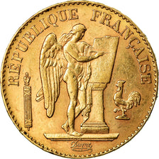 Moeda, França, Génie, 20 Francs, 1897, Paris, AU(50-53), Dourado, KM:825