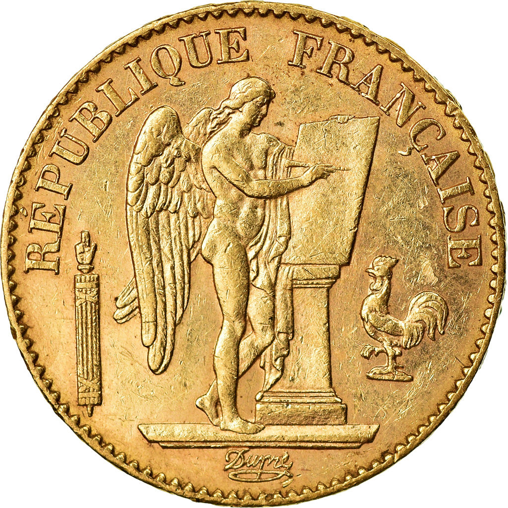 Munten, Frankrijk, Génie, 20 Francs, 1891, Paris, ZF+, Goud, KM:825
