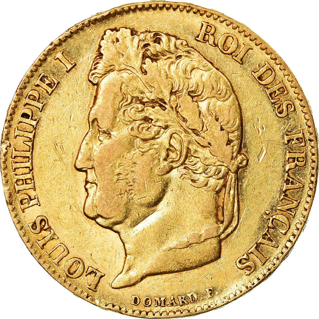 Moneda, Francia, Louis-Philippe, 20 Francs, 1840, Paris, MBC, Oro, KM:750.1