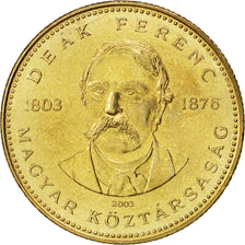 Coin, Hungary, 20 Forint, 2003, MS(63), Nickel-brass, KM:768
