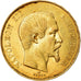 Moeda, França, Napoleon III, 50 Francs, 1855, Paris, AU(50-53)