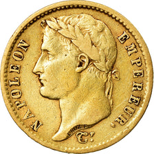Moeda, França, Napoléon I, 20 Francs, 1808, Paris, EF(40-45), Dourado