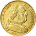 Moneda, Francia, Louis XVIII, 20 Francs, 1814, Paris, MBC+, Oro