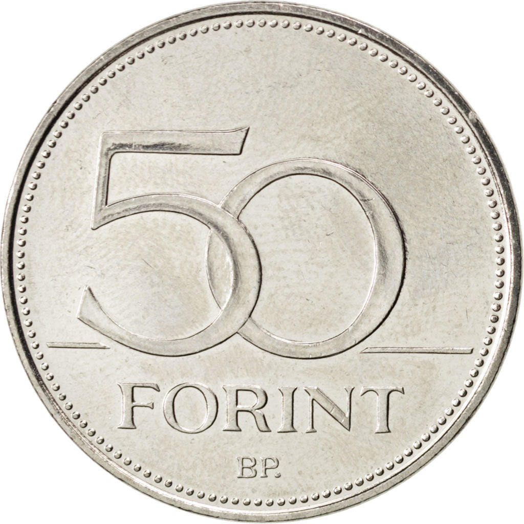 Coin, Hungary, 50 Forint, 2007, MS(63), Copper-nickel, KM:805