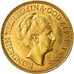 Coin, Netherlands, Wilhelmina I, 10 Gulden, 1925, AU(55-58), Gold, KM:162