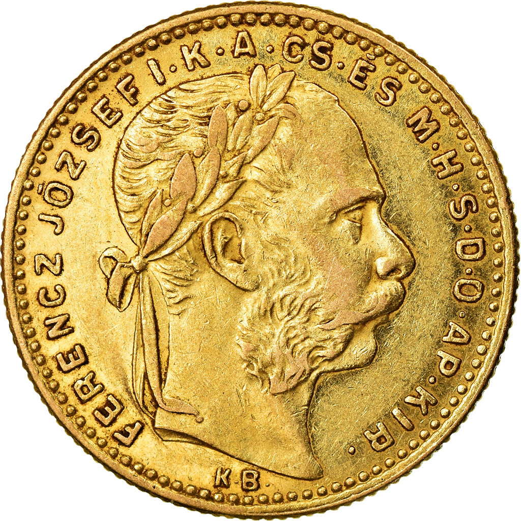 Moneda, Hungría, Franz Joseph I, 8 Forint , 1888, Kormoczbanya, MBC+
