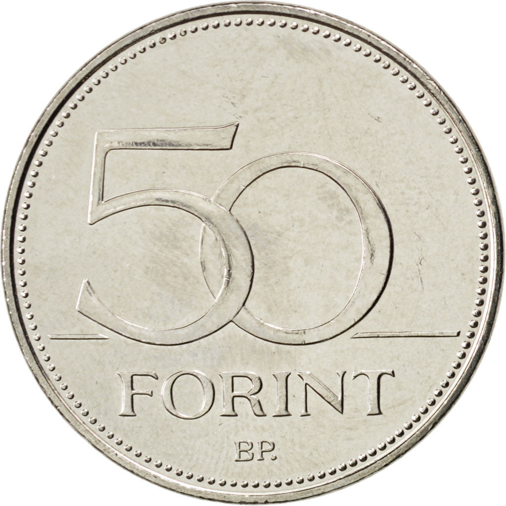Coin, Hungary, 50 Forint, 2005, MS(63), Copper-nickel, KM:780