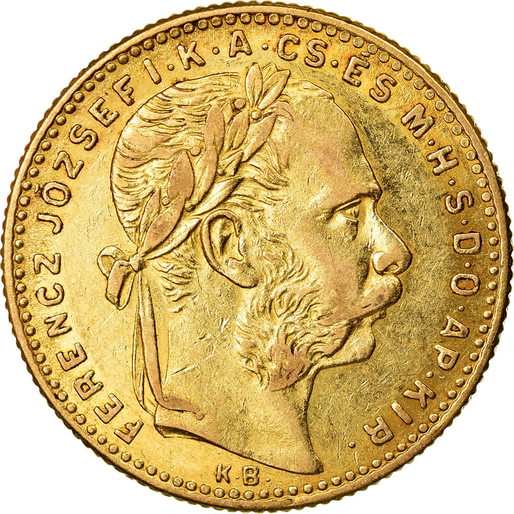 Moeda, Hungria, Franz Joseph I, 8 Forint, 1891, Kormoczbanya, AU(50-53)