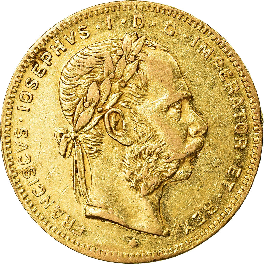 Monnaie, Autriche, Franz Joseph I, 8 Florins-20 Francs, 1875, TTB+, Or, KM:2269