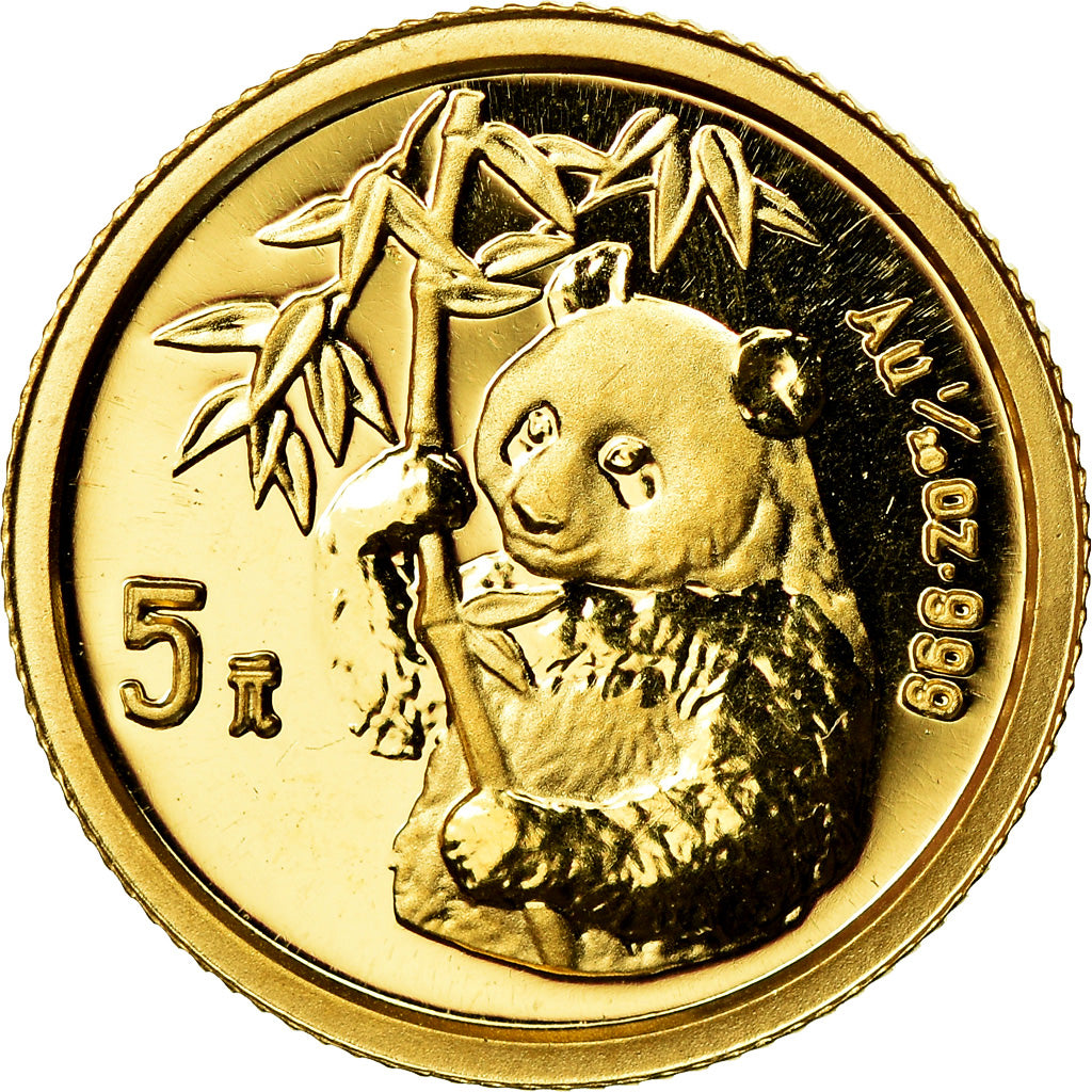Coin, CHINA, PEOPLE'S REPUBLIC, 5 Yüan, 1995, Proof, MS(65-70), Gold, KM:715