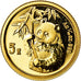 Coin, CHINA, PEOPLE'S REPUBLIC, 5 Yüan, 1995, Proof, MS(65-70), Gold, KM:715