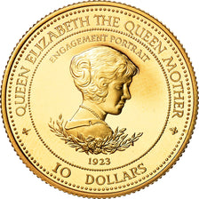 Coin, Barbados, 10 Dollars, 1995, MS(65-70), Gold, KM:60
