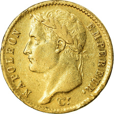 Moneta, Francia, Napoléon I, 20 Francs, 1808, Toulouse, MB+, Oro, KM:687.3