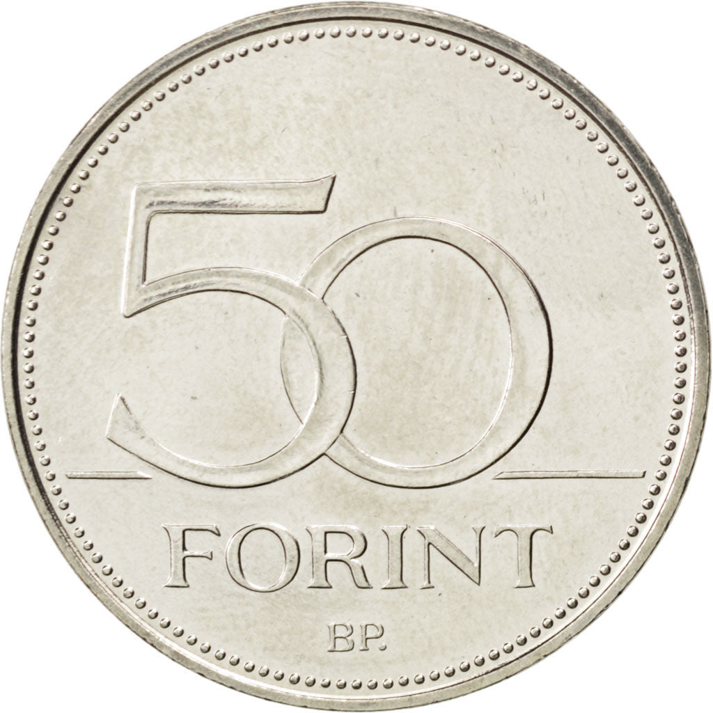 Coin, Hungary, 50 Forint, 2006, MS(63), Copper-nickel, KM:789