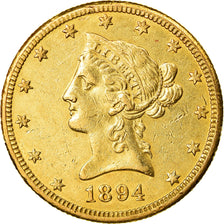 Moneta, Stati Uniti, Coronet Head, $10,1894, New Orleans, BB+