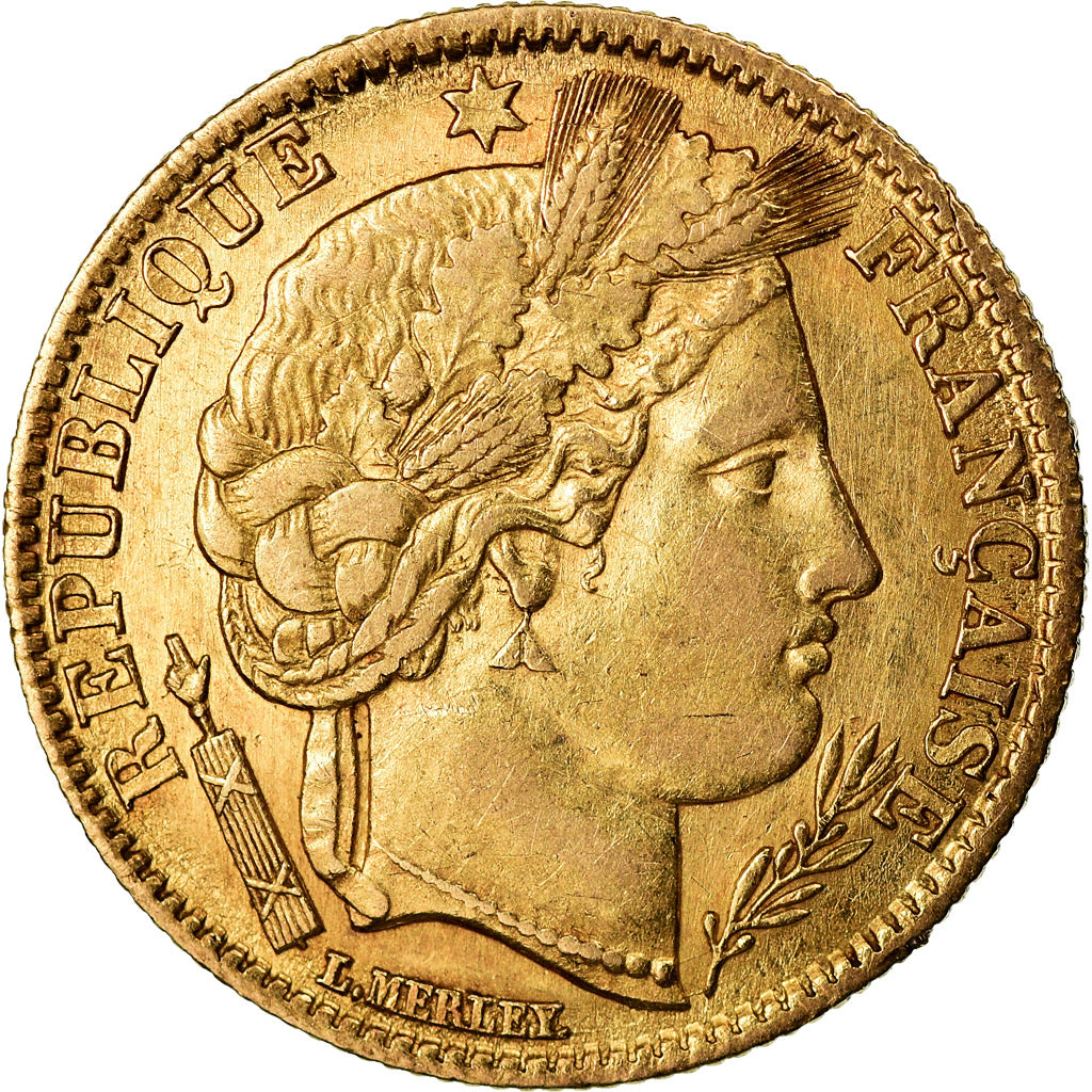 Monnaie, France, Cérès, 10 Francs, 1851, Paris, TTB+, Or, Gadoury:1012, KM:770
