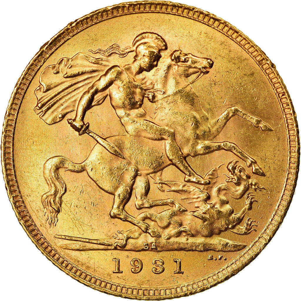 Monnaie, Afrique du Sud, George V, Sovereign, 1931, Pretoria, SUP, Or, KM:A22