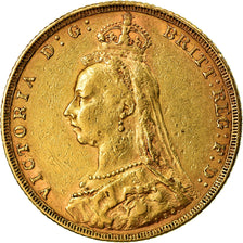Munten, Australië, Victoria, Sovereign, 1888, Melbourne, ZF+, Goud, KM:10