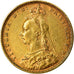 Munten, Australië, Victoria, Sovereign, 1888, Melbourne, ZF+, Goud, KM:10