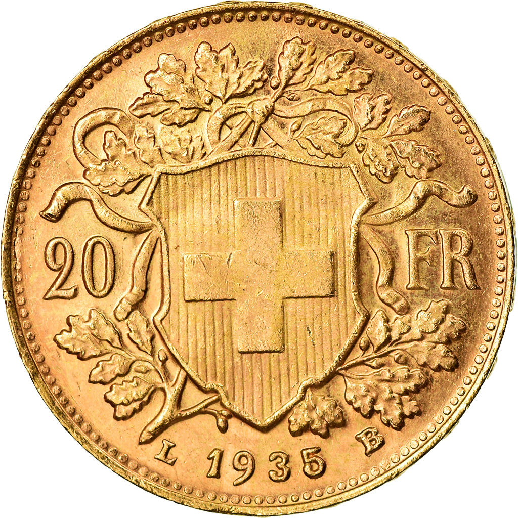 Monnaie, Suisse, 20 Francs, 1935, Bern, SUP, Or, KM:35.1