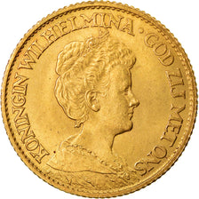 Moneda, Países Bajos, Wilhelmina I, 10 Gulden, 1913, EBC, Oro, KM:149