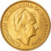Coin, Netherlands, Wilhelmina I, 10 Gulden, 1925, AU(55-58), Gold, KM:162