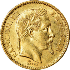 Moneta, Francja, Napoleon III, 20 Francs, 1862, Strasbourg, AU(55-58)
