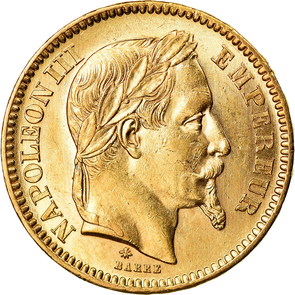 Monnaie, France, Napoleon III, 20 Francs, 1865, Paris, SUP, Or