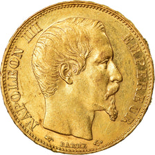 Moneda, Francia, Napoleon III, 20 Francs, 1860, Paris, MBC+, Oro