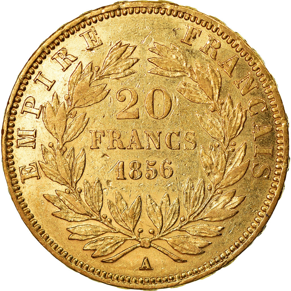 Monnaie, France, Napoleon III, 20 Francs, 1856, Paris, TTB+, Or