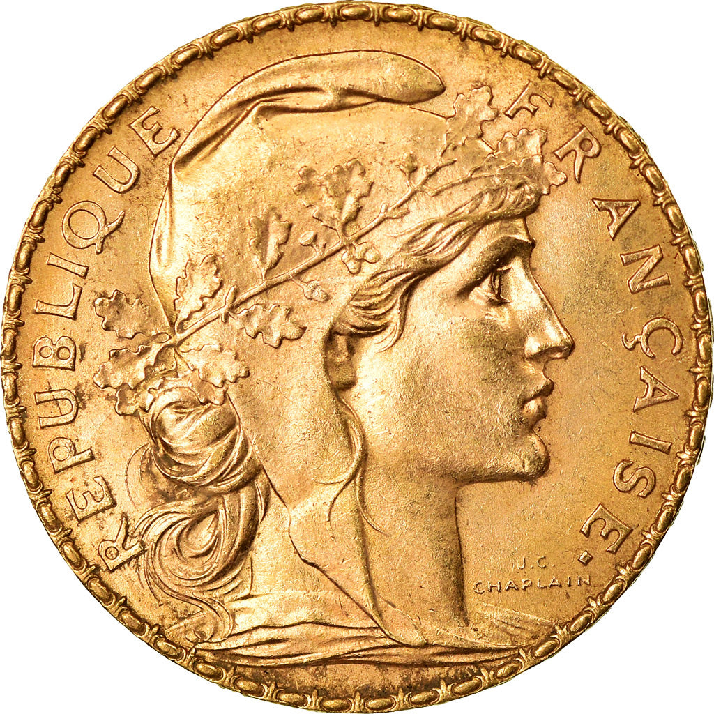 Munten, Frankrijk, Marianne, 20 Francs, 1911, Paris, PR, Goud, KM:857