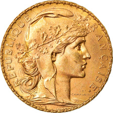 Münze, Frankreich, Marianne, 20 Francs, 1910, Paris, VZ, Gold, KM:857