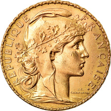 Monnaie, France, Marianne, 20 Francs, 1910, Paris, SUP, Or, Gadoury:1064a