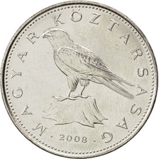 Coin, Hungary, 50 Forint, 2008, MS(63), Copper-nickel, KM:697