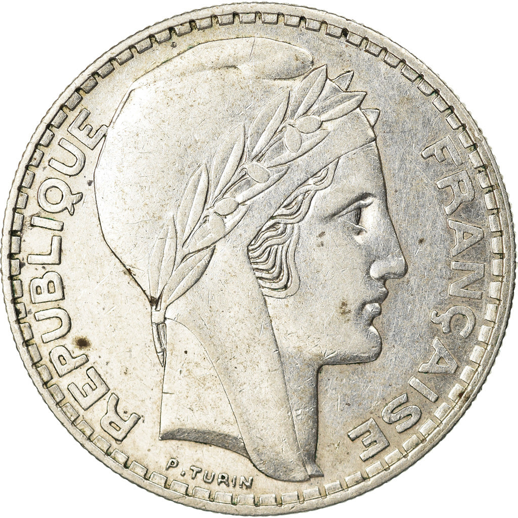 Münze, Frankreich, Turin, 20 Francs, 1938, Paris, VZ, Silber, KM:879