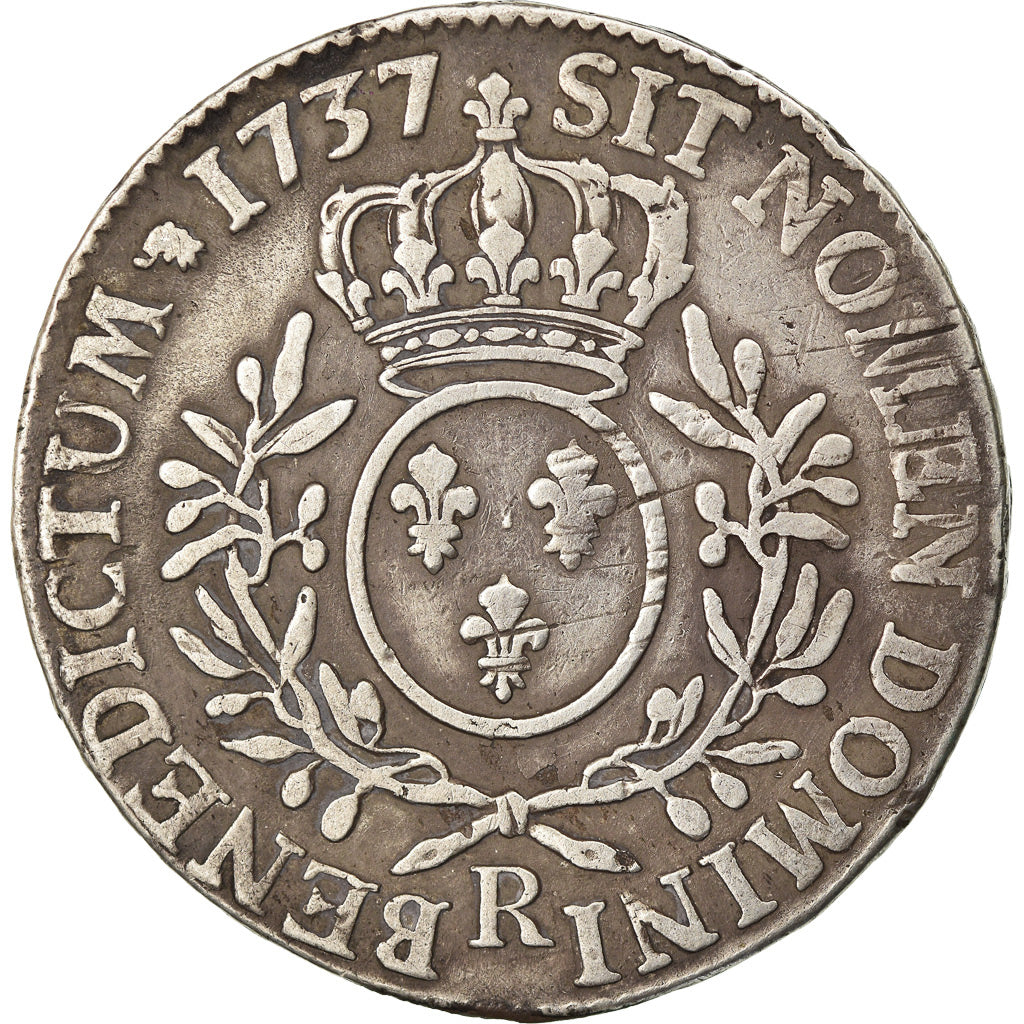 Münze,Frankreich,Louis XV,Écu aux branches d'olivier,1737,Orléans,S+