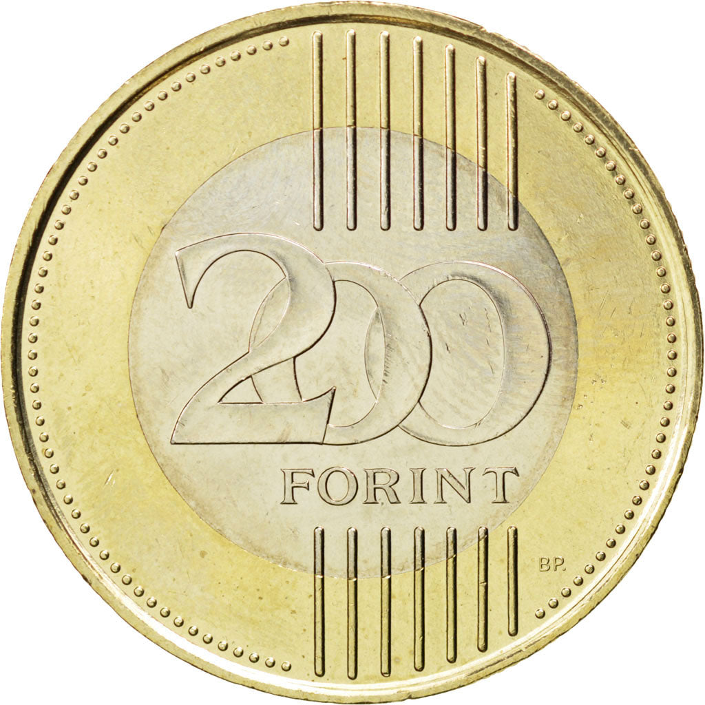Moneda, Hungría, 200 Forint, 2011, SC, Bimetálico, KM:826