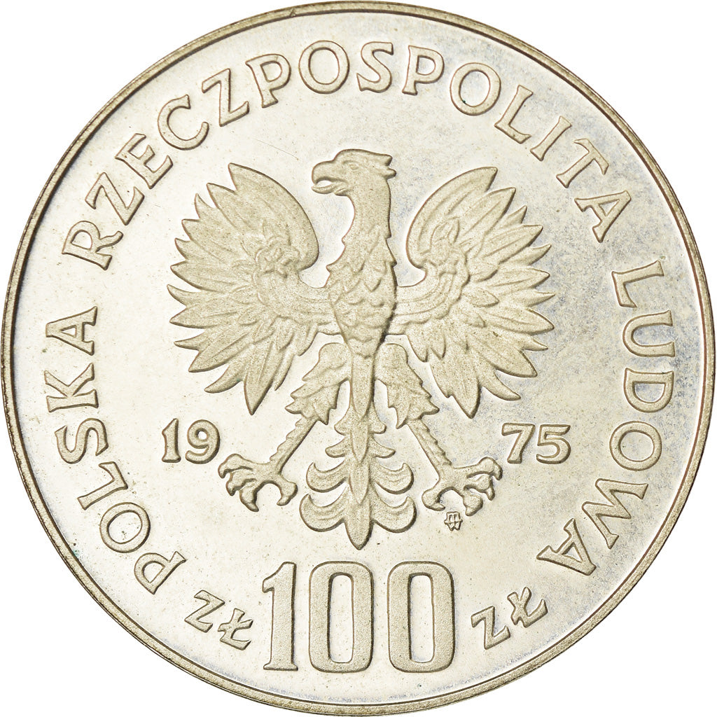 Münze, Polen, 100 Zlotych, 1975, Warsaw, Proof, UNZ, Silber, KM:77