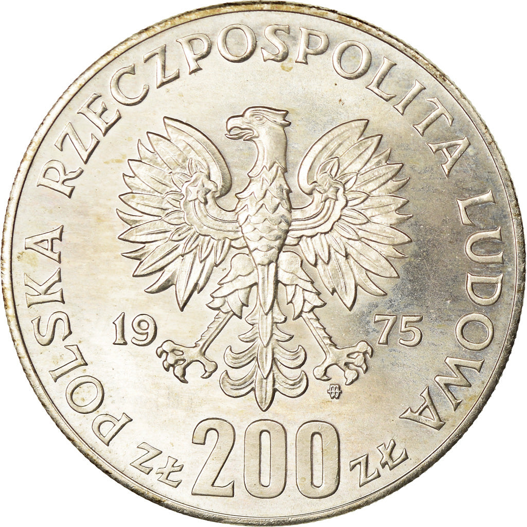 Monnaie, Pologne, 200 Zlotych, 1975, Warsaw, Proof, SPL, Argent, KM:79