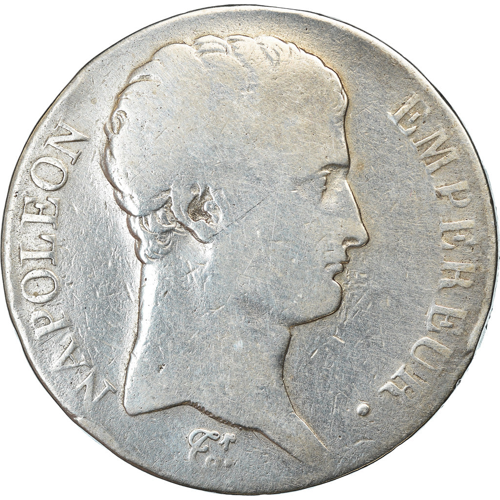 Moneda, Francia, Napoléon I, 5 Francs, AN 13, Paris, BC, Plata, KM:662.1