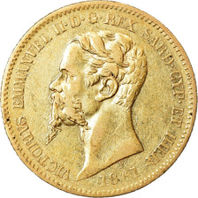Moneda, SARDINIA, Vittorio Emanuele II, 20 Lire, 1861, MBC+