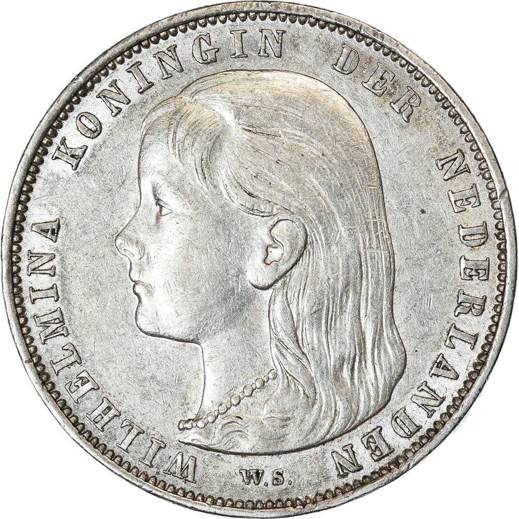 Monnaie, Pays-Bas, Wilhelmina I, Gulden, 1892, TTB+, Argent, KM:117