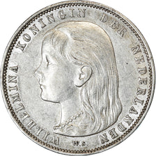 Moneta, Holandia, Wilhelmina I, Gulden, 1892, AU(50-53), Srebro, KM:117