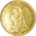 Moneda, Gran Bretaña, Victoria, 5 Pounds, 1887, MBC+, Oro, KM:769